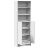 Highboard with LED White 69x32.5x200 cm Engineered Wood 3307905