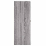 Wall Mounted Cabinet Grey Sonoma 69.5x34x90 cm Engineered Wood 830362