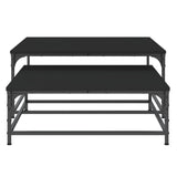 Nesting Coffee Tables 2 pcs Black Engineered Wood 832818