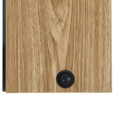 LED Bathroom Mirror Cabinet Oak 62x14x60 cm 326522