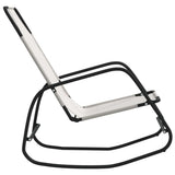 Sun Lounger Set of 2 Cream Strong Powder-coated steel, textilene 318142