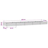 Raised Garden Bed Ivory 400 x 80 x 24 cm cold-rolled steel 8006513
