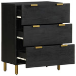 Sideboards 2 pcs Black 60x33x75 cm Engineered Wood 3309992