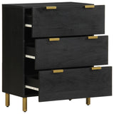 Sideboards 2 pcs Black 60x33x75 cm Engineered Wood 3309992
