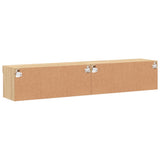 TV Cabinets with LED Lights 2 pcs Sonoma Oak 80x30x30 cm 837146