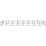 Dog Kennel Black 16 m Steel 3082115