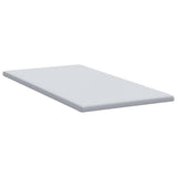 Mattress Topper White 90 x 200 x 5 cm Jaquard Fabric 4106223