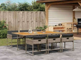 Garden Dining Set Grey, Brown, Dark Grey 3211274