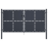 Garden Gate Steel 300x150 cm Anthracite 144526