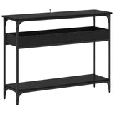 Console Table Black oak 100 x 29 x 75 cm Engineered wood 883524