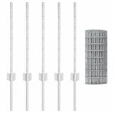 Fence and Post Silver 0.6 x 10 m Steel 3336153