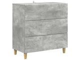 Drawer Cabinet Concrete Grey 66 x 34.5 x 90 cm Engineered Wood 894608