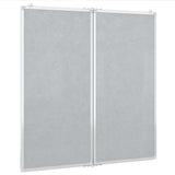 Magnetic Whiteboard Foldable 80x80x1.7 cm Aluminium 4005351