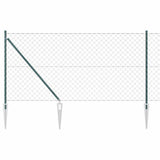Welded Wire Fence with Spikes 25 x 1 m PVC-Coated Steel 3351165