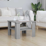 Coffee Table Grey Sonoma 60x60x42 cm Engineered Wood 815265