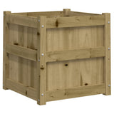 Garden Planter 50x50x50 cm Impregnated Wood Pine 837422