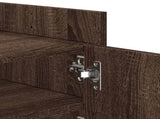 TV Cabinet Brown Oak 100x35x40 cm Engineered Wood 848380