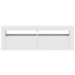 TV Cabinet with LED Lights White 120x35x40 cm 804310