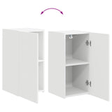 TV Cabinet Set Wall-mounted 5 pcs White Engineered Wood 3409069