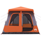Family Tent Dome 8-Person Grey and Orange Quick Release 4004238