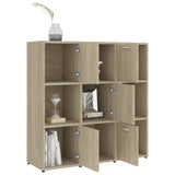 Book Cabinet Sonoma Oak 90x30x90 cm Engineered Wood 802933