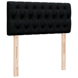 Box Spring Bed with Mattress Black 90x200 cm Fabric 3285780