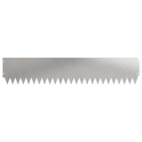Lawn Edging 30 pcs 103 x 20 cm Steel Silver 8008483