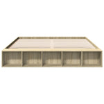 Bed Frame without Mattress Sonoma Oak 200x200 cm 3280540