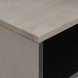 Bedside Cabinet Grey 50 x 33 x 62 cm Solid Mango Wood 4018782
