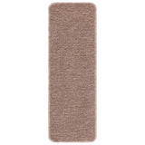 Anti-slip Stair Mats 15 pcs 60 x 25 cm Light brown PP 4019804