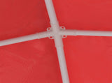 Party Tent 200 x 200 x 240 cm Red PE and Steel 42032984