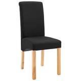 Dining Chairs 4 pcs Black Fabric 249280