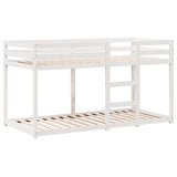 Bunk Bed without Mattress White 90x190 cm Single Solid Wood Pine 3282045