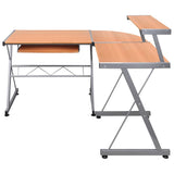 Corner Computer Desk Brown 132x112x99 cm Engineered Wood 20586