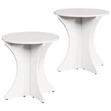 Coffee Table 2 pcs White Solid pine wood 873566