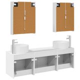 Bathroom Cabinet Set 5 pcs White Engineered Wood 3406567