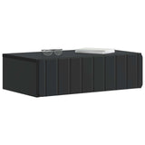 Wall-Mounted Side Table Black 59 x 34.5 x 17 cm Engineered Wood 898316
