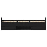 Bed Frame without Mattress Black 75x190 cm Small Single 3203818