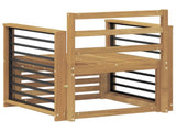 Outdoor Sofa Set Solid Acacia Wood White 3439106
