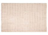 Anti-Slip Faux Rabbit Fur Blanket Olite Beige 130 x 150 cm 42021785