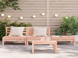 Garden Sofa Natural Wood Solid Douglas Fir wood 3-seater Modular 838038