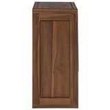 Bathroom Side Cabinet Natural 45 x 30 x 70 cm Solid Teak Wood 42026910