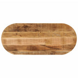 Table Top 120x50x2.5 cm Oval Solid Wood Rough Mango 370108