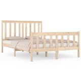 Bed Frame without Mattress Solid Wood Double 3103883