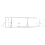 Outdoor Dog Kennel Silver 8x4x2 m Galvanised Steel 3190463