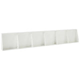 Retaining Wall 6 pcs 40 x 12 x 40 cm Steel White 3449143