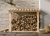 Firewood Rack 108x64.5x109 cm Solid Wood Pine 822427