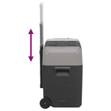 Cool Box with Wheel and Handle Black&Grey 30 L Polypropylene 51781