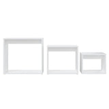 Nesting Tables 3 pcs White Engineered Wood 808576