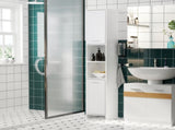 Bathroom Floor Storage Cabinet Slim Tallboy w/ Door Cupboard & Shelves For Living Room, Bedroom, T3398P344328